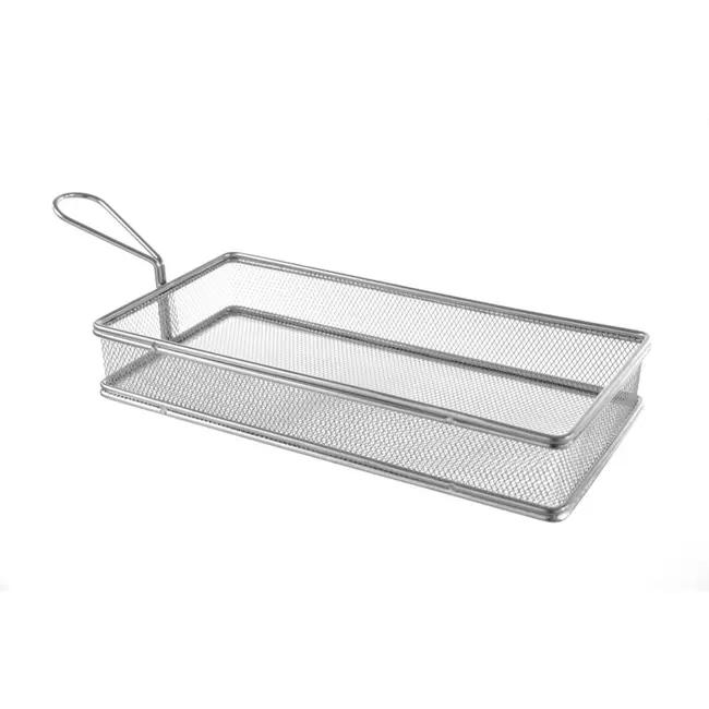 Hendi Mini frituurmandjes - roestvrij staal - vaatwasserbestendig - 255x135x45 mm