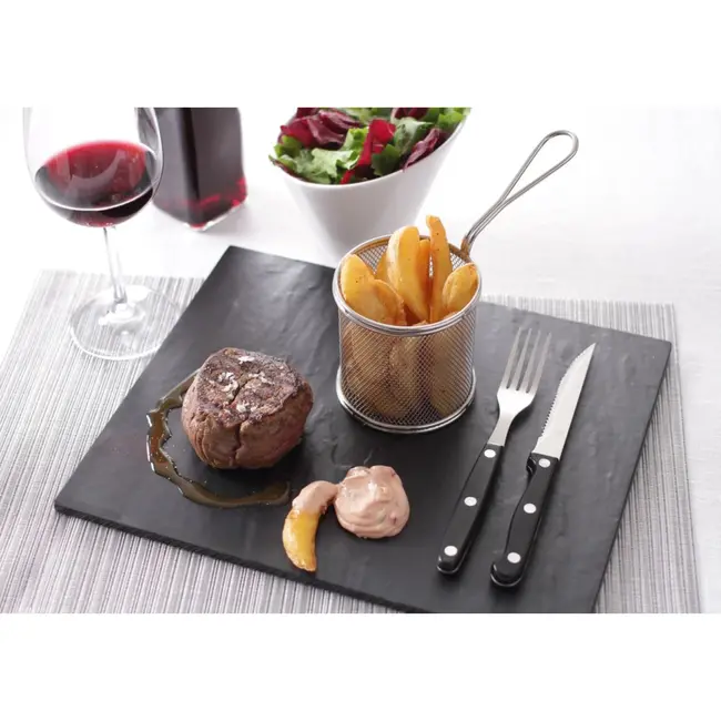 HENDI Mini frituurmandjes – roestvrij staal – vaatwasserbestendig – 90x90x90 mm