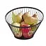 HENDI Fruitkorf – Schuin Ontwerp – Matzwarte Poedercoating – ⌀300x(H)205mm