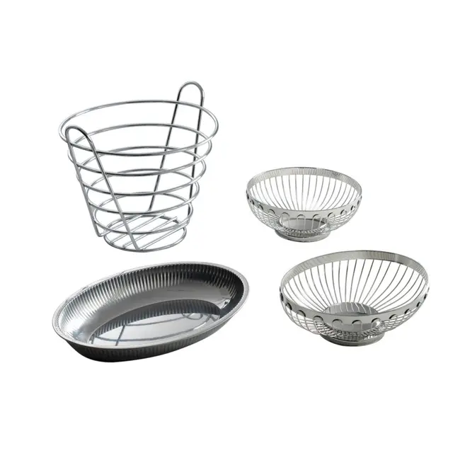 HENDI Fruitkorf – Draadijzer – Verchroomd – Ø215xH205 mm