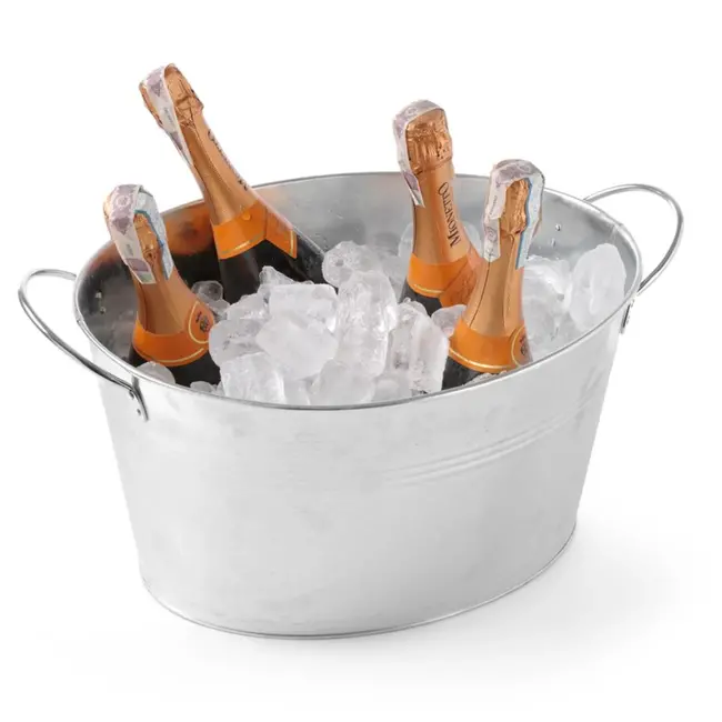 BarUp Rustieke ijsemmer – gegalvaniseerd staal – 400x330x220 mm