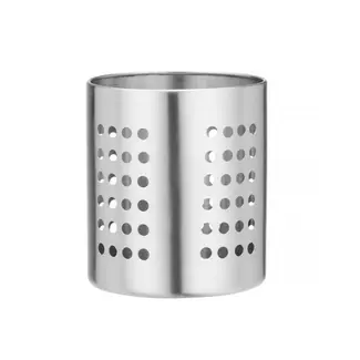 HENDI Bestekhouder rond, RVS, diameter 110 mm voor bestek bewaren