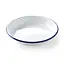 HENDI Diep bord – 200 mm – wit met blauwe rand – stapelbaar – oven- en vaatwasmachinebestendig