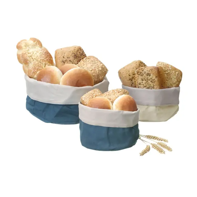 HENDI Ronde broodzak – duurzaam katoen – donkergrijs – ⌀200x(H)200mm