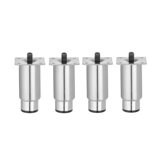 HENDI Set van 4 verstelbare roestvast stalen poten voor koelkasten – 55 mm diameter