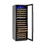 Arktic Wijnkoeler – 2 zones – 160 flessen – 447L – zwart – LED-verlichting – uittrekbare houten planken