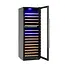 Arktic Wijnkoeler – 2 zones – 160 flessen – 447L – zwart – LED-verlichting – uittrekbare houten planken