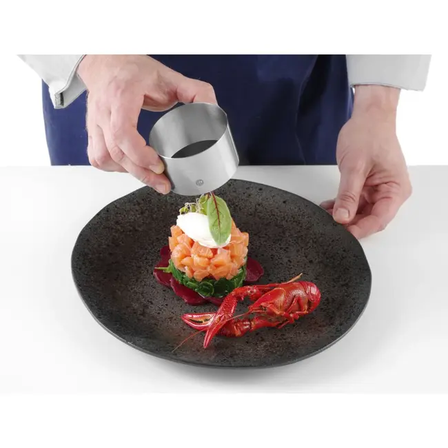 HENDI Ronde voedselring – roestvast staal – ø90x45 mm – vaatwasmachinebestendig