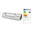 Arktic Sushi-display met gebogen glazen afdekking – 5x GN 1/3 – LED-verlichting – 0˚C tot 6˚C – 1307x445x327 mm