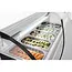 Arktic Sushi-display met gebogen glazen afdekking – 5x GN 1/3 – LED-verlichting – 0˚C tot 6˚C – 1307x445x327 mm