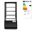 Arktic Compacte koelvitrine – 78L – zwart – energiezuinig – anti-condens – LED verlichting – 3 verstelbare schappen
