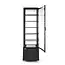 Arktic Koelvitrine – 270L – zwart – dubbelglas – LED-verlichting – verrijdbaar – 0-6°C