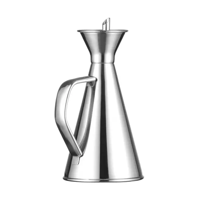 HENDI Olijfoliedispenser – Roestvast staal – Conische vorm – 0,25L – Met schenktuit