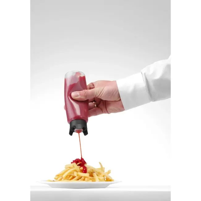 HENDI Non-drip dispenser flacon – 0,23L – anti-lek ontwerp – vaatwasmachinebestendig