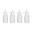 Hendi Mini saus dispenser set - nauwkeurige dosering - vaatwasmachinebestendig - 50 ml - transparant - 4 stuks