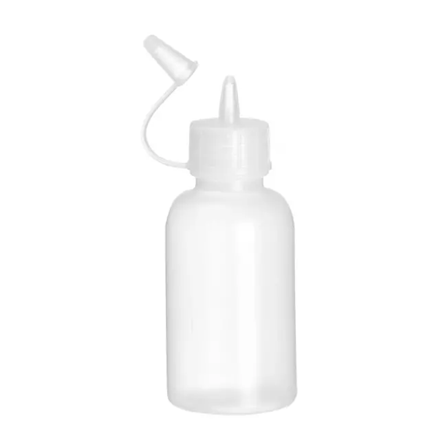 HENDI Mini saus dispenser set – nauwkeurige dosering – vaatwasmachinebestendig – 50 ml – transparant – 4 stuks