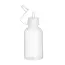 Hendi Mini saus dispenser set - nauwkeurige dosering - vaatwasmachinebestendig - 50 ml - transparant - 4 stuks