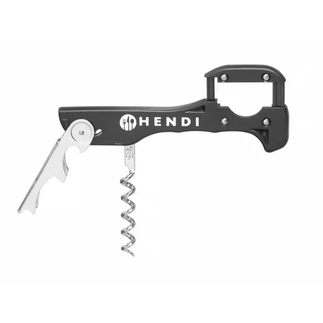 BarUp Kelnersmes – roestvast staal – ABS-greep – 3 functies – gepatenteerde hendel – 37x130x14 mm