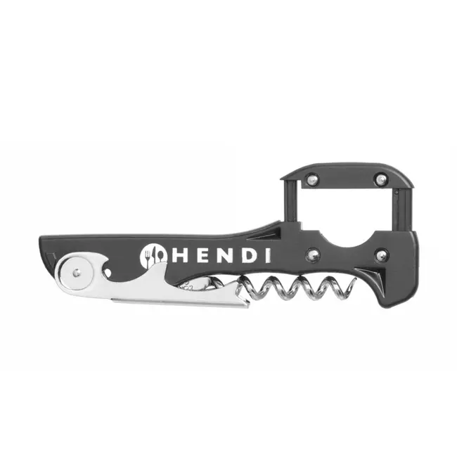 BarUp Kelnersmes – roestvast staal – ABS-greep – 3 functies – gepatenteerde hendel – 37x130x14 mm