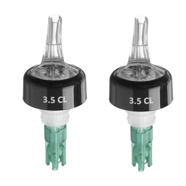 BarUp Kogelmaatschenker – 2 stuks – 35 ml – Kunststof – Transparant