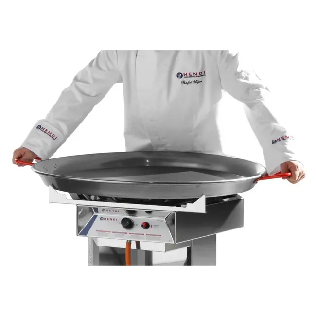 HENDI Paëllapan – Plaatstaal – Extra groot – 80 cm – 4 grepen