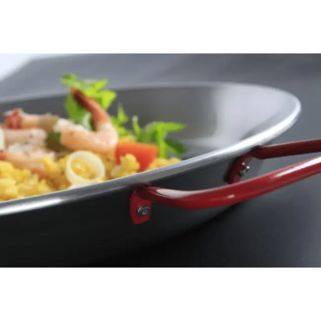 HENDI Paëllapan – Plaatstaal – Extra groot – 80 cm – 4 grepen