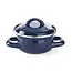 HENDI Soep- en sauspannetje – met deksel – geëmailleerd – 0,5L – blauw