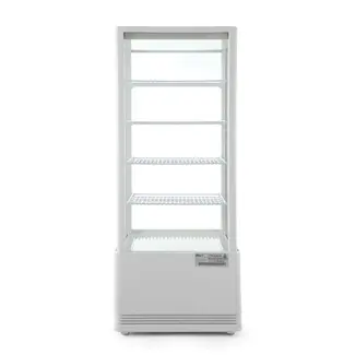 Arktic Koelvitrine – 98L – wit – dubbel glas – LED verlichting – 4 verstelbare schappen