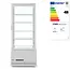 Arktic Koelvitrine - 98L - wit - dubbel glas - LED verlichting - 4 verstelbare schappen