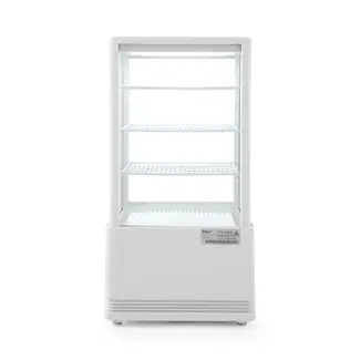 Arktic Compacte koelvitrine – 68L – wit – energiezuinig – LED-verlichting – anti-condens – 3 verstelbare schappen