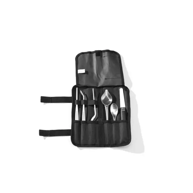 HENDI Complete opmaakset – 6 stuks – geborsteld roestvrij staal – ergonomisch ontwerp – inclusief etui