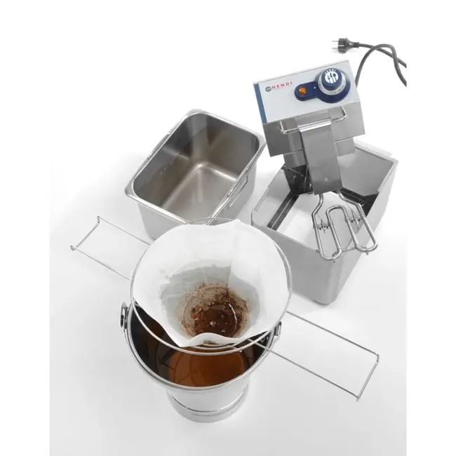 HENDI Vetfilters – 50 stuks – 254x254 mm – Hittebestendig tot 200°C – Synthetische zijde