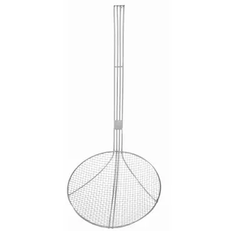 HENDI Frituurschep – Versterkte draadgreep – Roestvrij staal – Ø240x540 mm – Vaatwasmachinebestendig