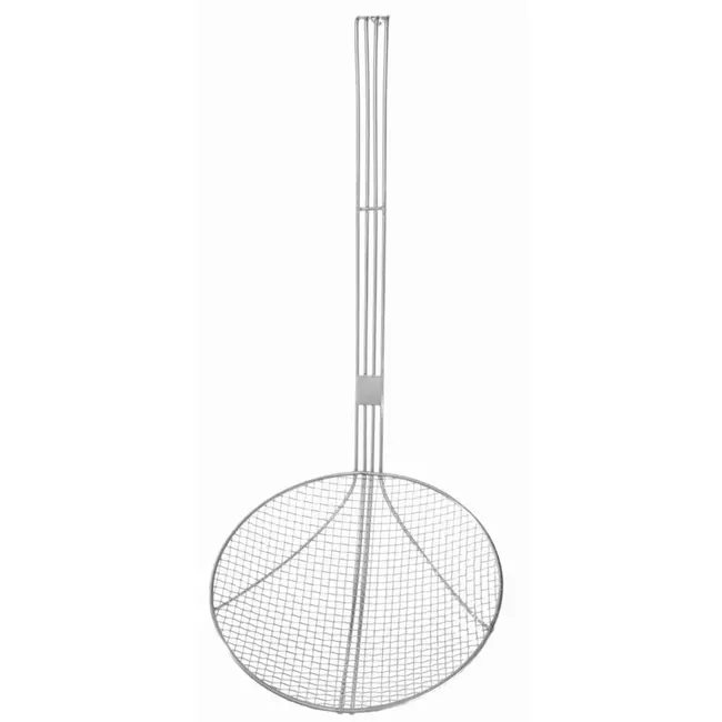 HENDI Frituurschep – Versterkte draadgreep – Roestvrij staal – Ø240x540 mm – Vaatwasmachinebestendig