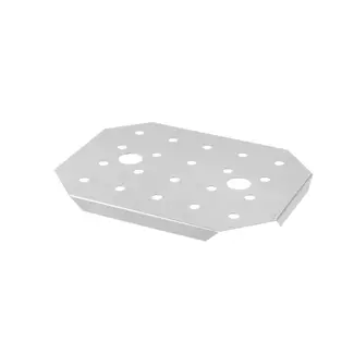 HENDI Geperforeerde roosters – GN 1/2 – extra sterk – eenvoudig te reinigen – roestvrij staal