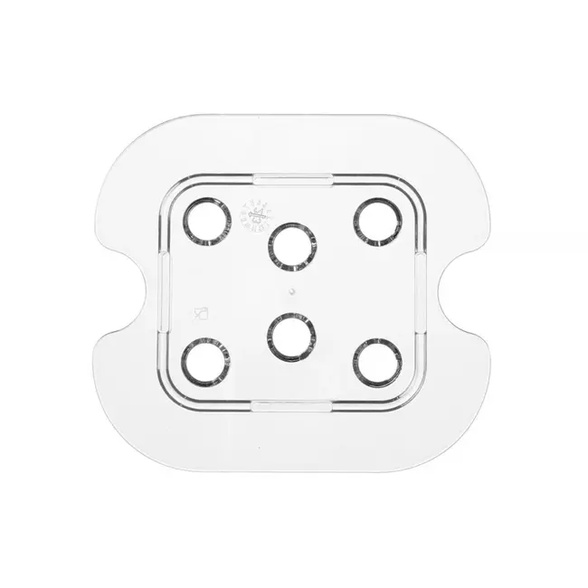 HENDI Geperforeerde roosters voor GN containers – polycarbonaat – GN 1/6 – transparant – 118x106 mm