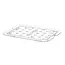 HENDI Geperforeerd GN-rooster GN 1/2 polycarbonaat 265 x 206 mm