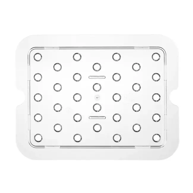 HENDI Geperforeerde GN roosters – polycarbonaat – 265x206 mm – transparant