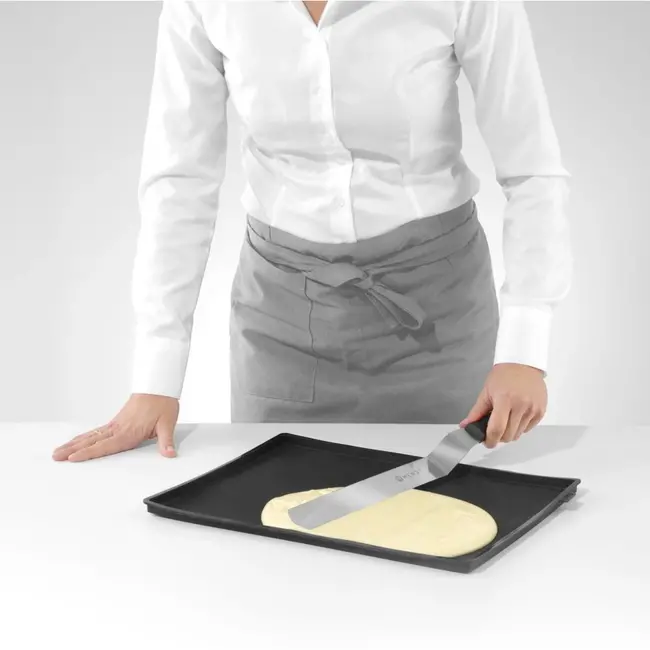 HENDI Flexibel paletmes met offset blad – 37x390 mm – zwart