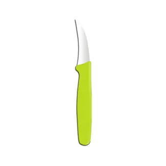 HENDI Tourneermes – Gebogen Lemmet – Groen Handvat – 158 mm – Vaatwasmachinebestendig