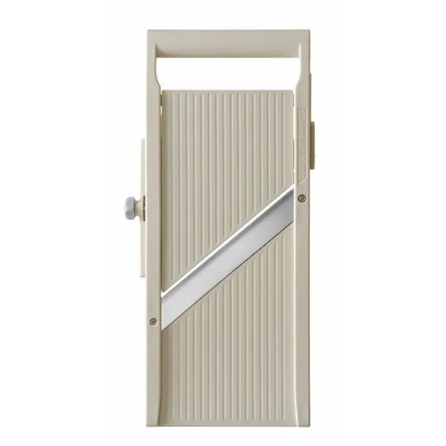 HENDI Japanse mandoline – verstelbare snijdikte – brede snijoppervlak – met vingerbeschermer – 380x180x45 mm