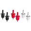 BarUp Set van 6 doorschenkers – EVA materiaal – 3 kleuren (zwart, wit, rood)