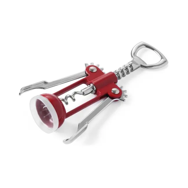 BarUp Kurkentrekker – hevelmodel – verchroomd – met flesopener – 170 mm