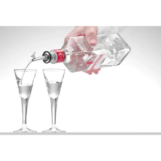 BarUp Langzame schenktuit met flip top – nauwkeurige dosering – roestvast staal – 6 stuks