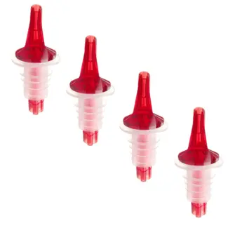 BarUp Schenktuit set – EVA kunststof – rood – 4 stuks