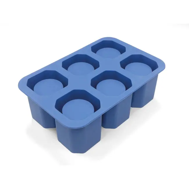 BarUp IJs shotglazen vorm – 6 stuks – siliconen – blauw – 125x190x60 mm