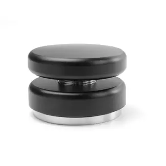 HENDI Verstelbare koffietamper – roestvrij staal – zwart aluminium handvat – Ø58 mm