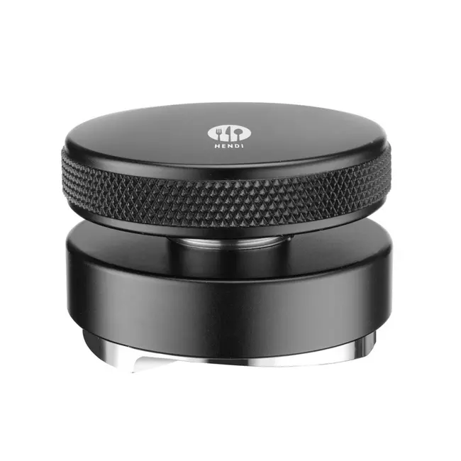 HENDI Koffieverdeler – roestvast staal – zwart aluminium greep – ø58 mm portafilters