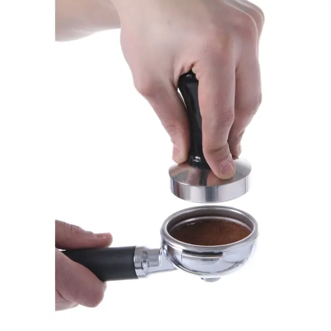 HENDI Koffie tamper – roestvast staal – houten handvat – Ø58mm – 95mm hoog