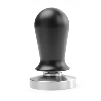 HENDI Koffie tamper met veer – roestvast staal – zwart aluminium handvat – ⌀58x(H)100mm